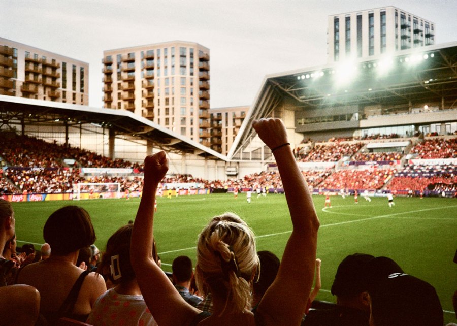 Women's football on analogue cameras, photo by Harriet Duffy