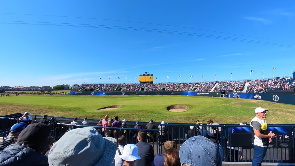 grand stand 18th hole at the open taken on Insta360 GO 3