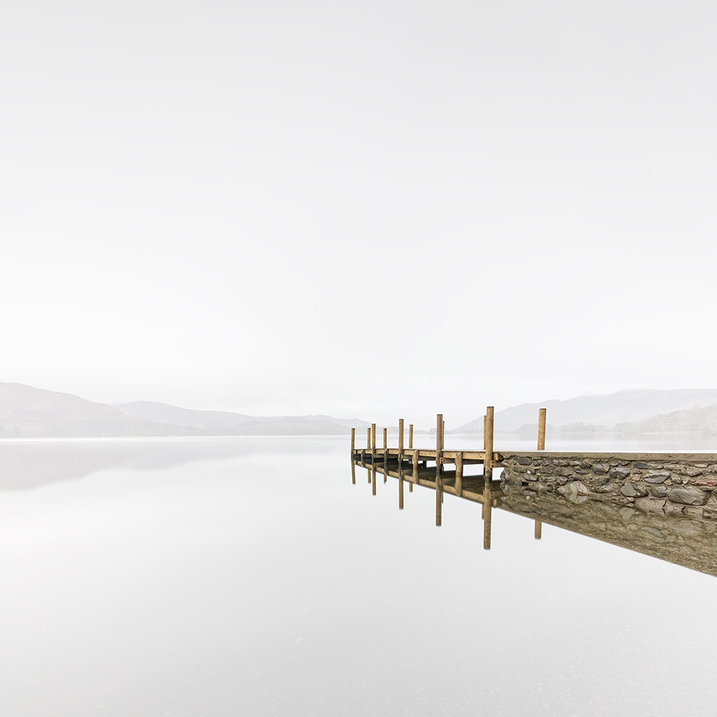 lakes pier minimalist landscape photo
