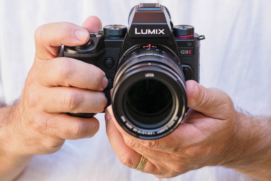 Panasonic Lumix G9II in-hand