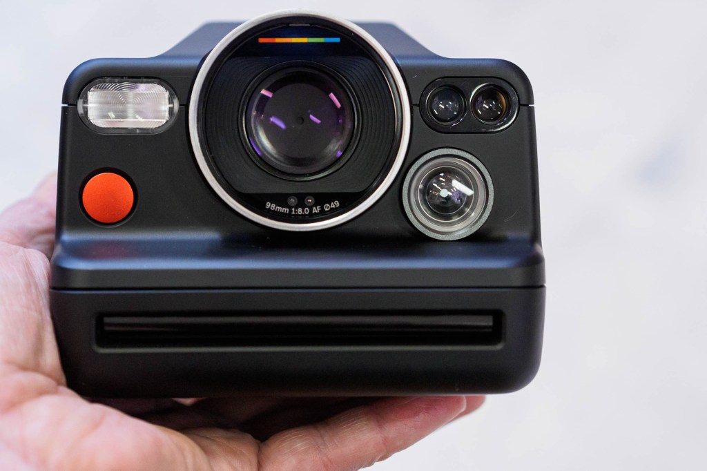 Polaroid I-2 camera in-hand