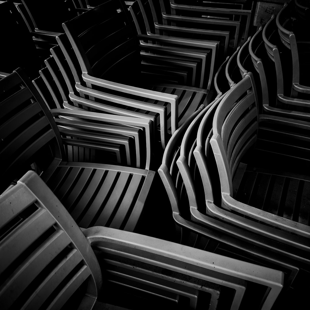 stacks of chairs abstract by Tomasz Grzyb iphone 14 pro max for smartphone picture of the week