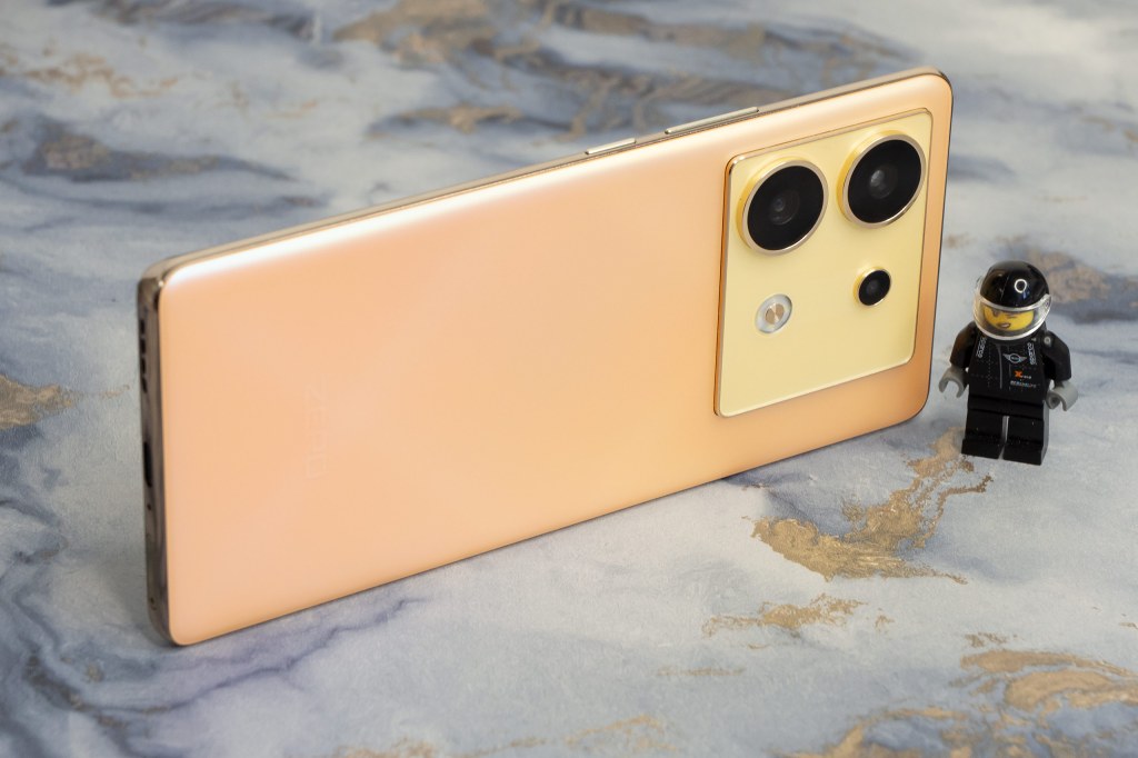 Infinix Zero 30 5G in Gold. Photo Joshua Waller / AP