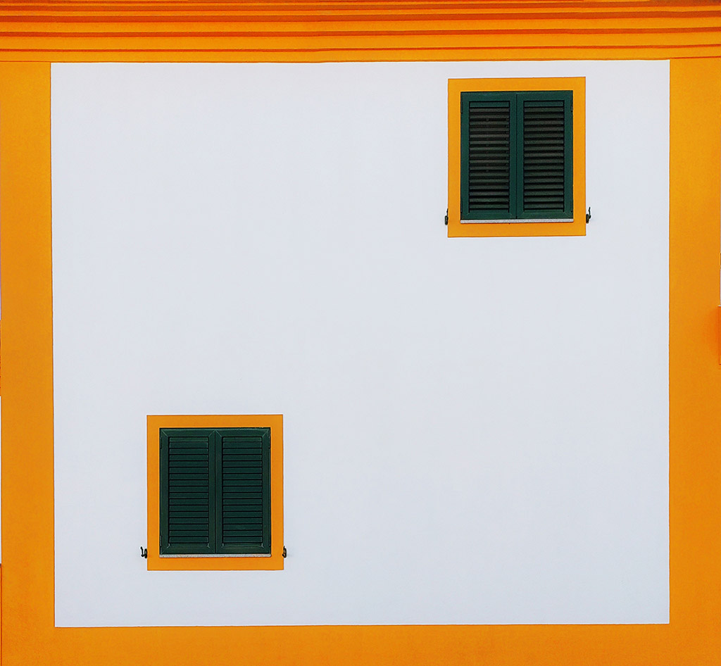 nokia 8.3 minimal abstract architecture while building with orange outlines