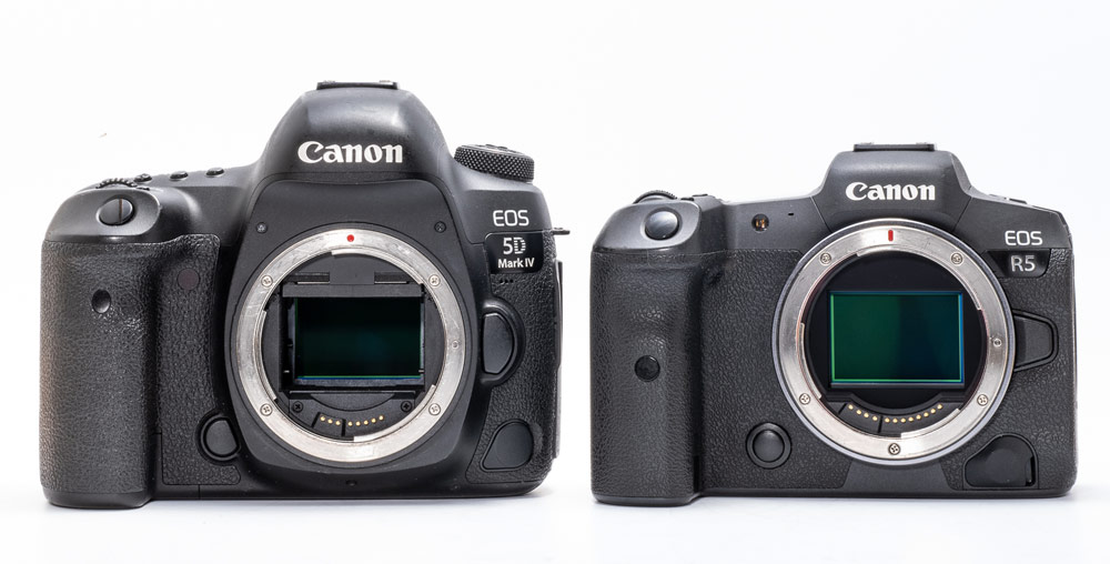 Canon RF mount advertorial, RF and EF compared