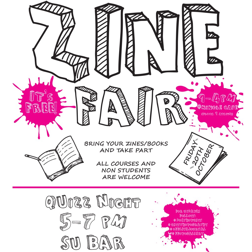 The Pictures on Pages Zine Fair, taking place 20 October 2023