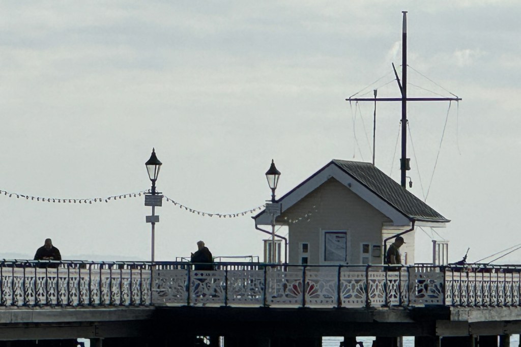 iPhone15Pro 15x zoom sample image, pier and small house