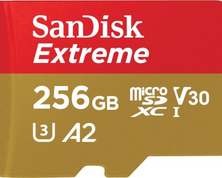 SanDisk 256GB Extreme microSDXC card, Black Friday