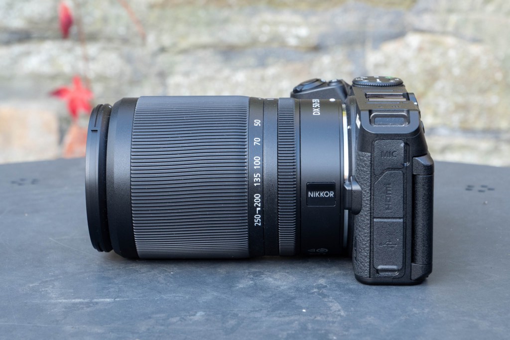Nikon Nikkor Z DX 50-250mm f/4.5-6.3 VR lens on a Nikon camera, and retracted fully