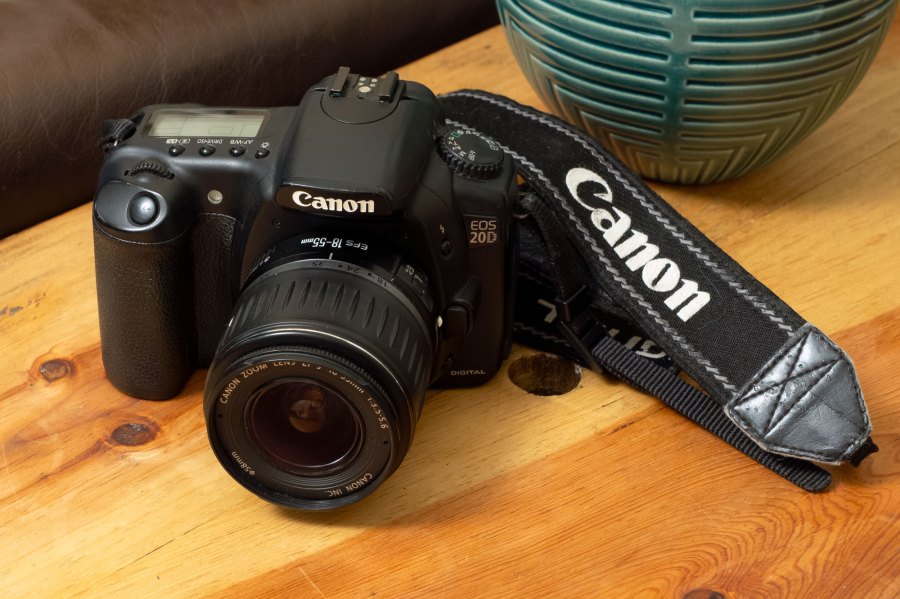 Canon EOS 20D DSLR with 18-55mm lens. Photo: Joshua Waller