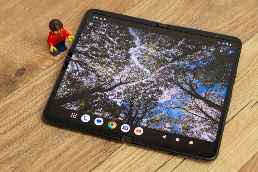 Google Pixel FOLD - the large inner screen is great for viewing photos and video. Photo Joshua Waller / AP