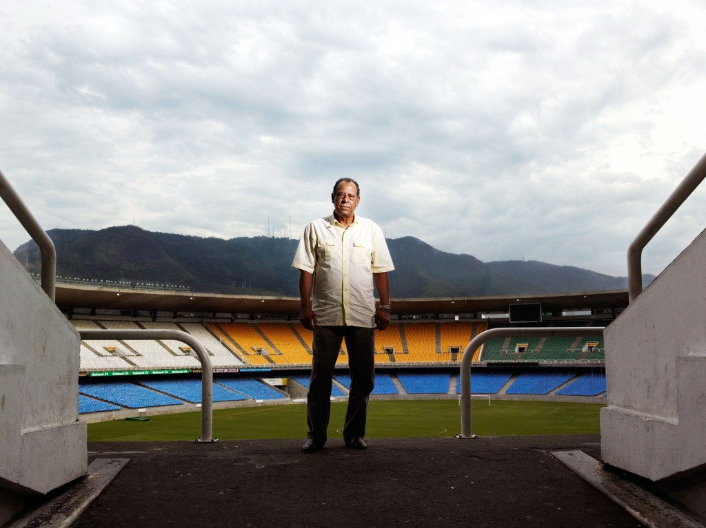 Carlos Alberto at a football stadium