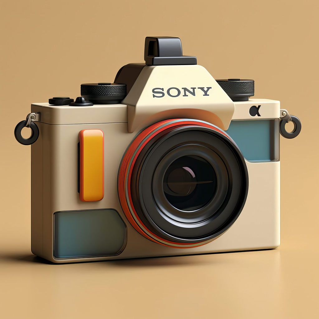 Andrea Pizzini artificial intelligence generated Sony Alpha design