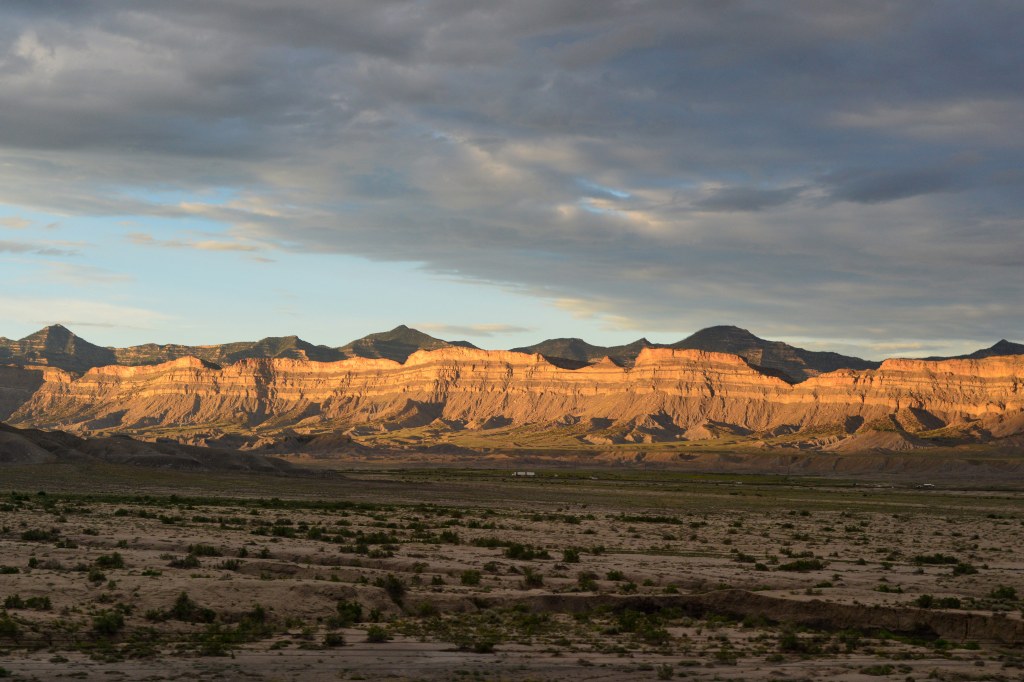 Nikon D800 sample image, Book Cliffs at sunset Utah