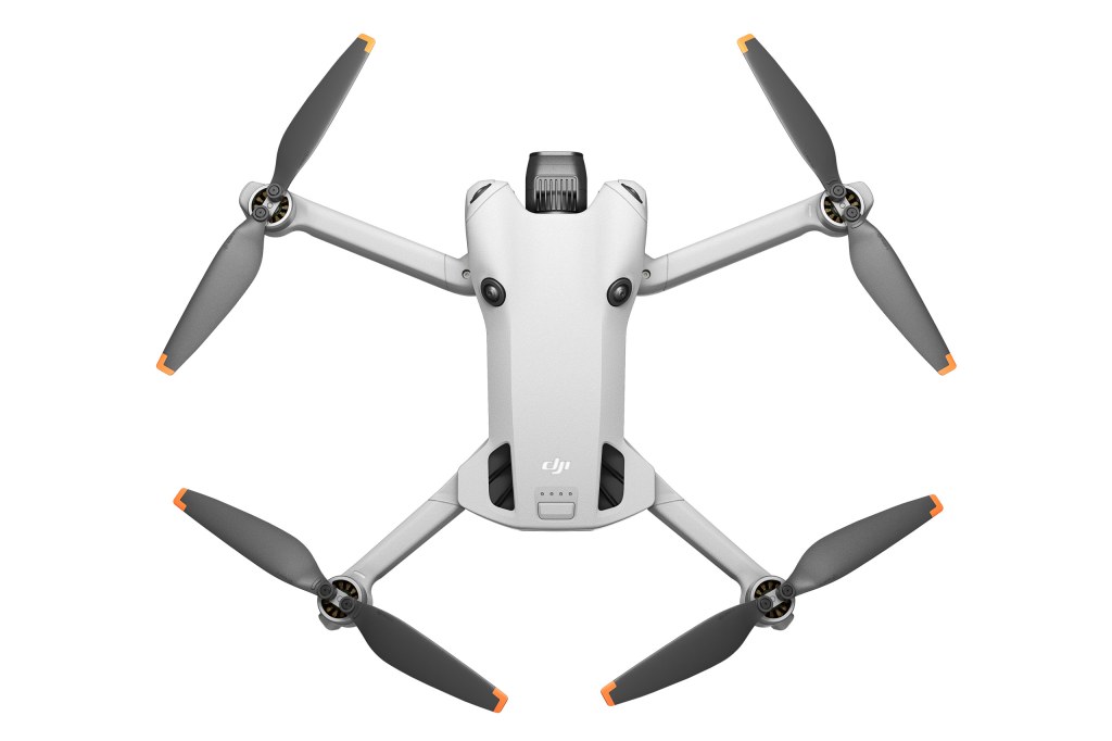 DJI Mini 4 Pro Drone top view, white background product image