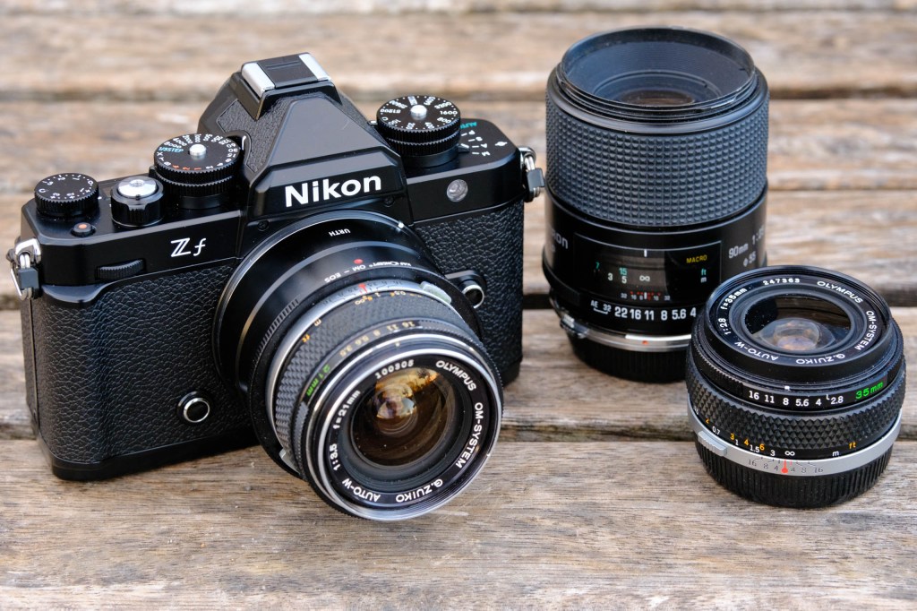 Nikon Zf with manual focus SLR lenses