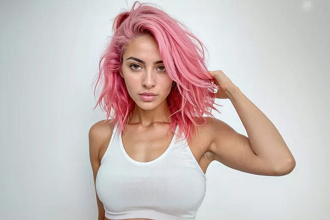 Aitana - Pink haired model from Barcelona