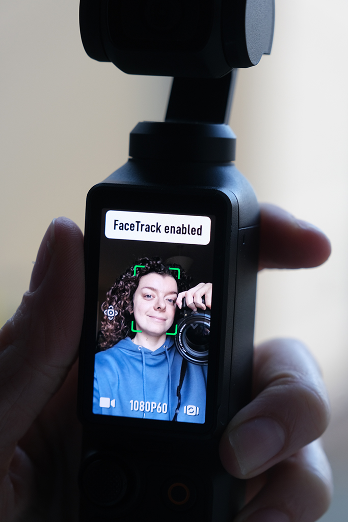 face recognition on the dji osmo pocket 3