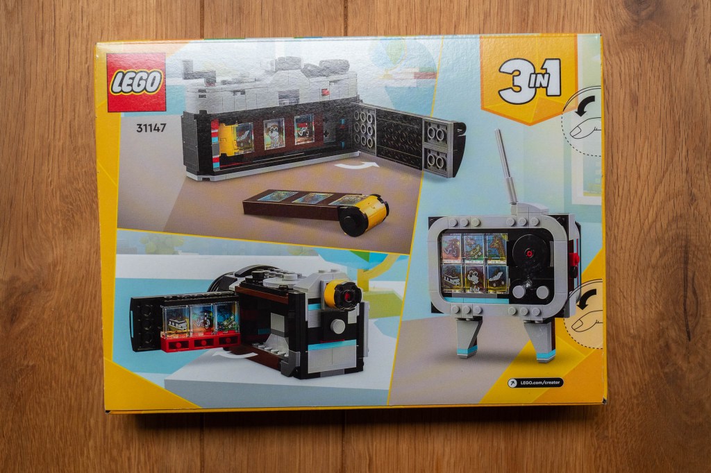 LEGO Retro camera box back