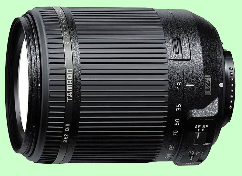Best budget Tamron lens for portrait photography: Tamron 18-200mm f/3.5-6.3 Di II VC