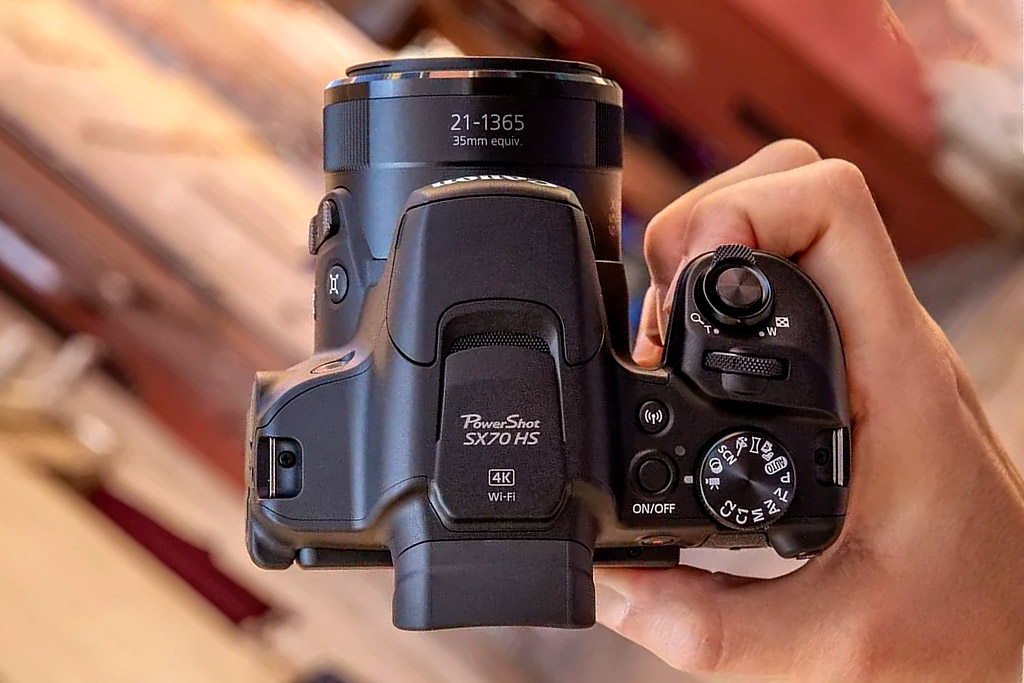 Canon Powershot SX70HS ultra-zoom camera. Image Canon