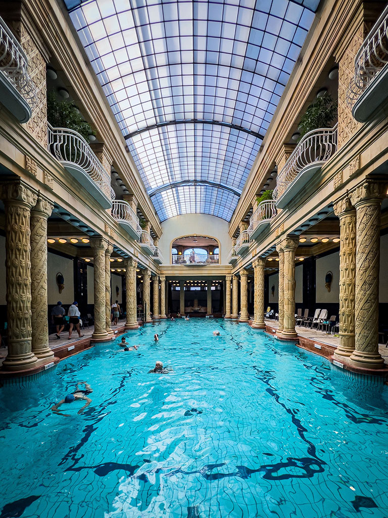 Gellért Baths in Budapest Art Nouveau architecture