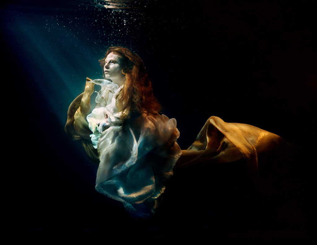 5x4 film camera scan mermaid underwater photography shoot 