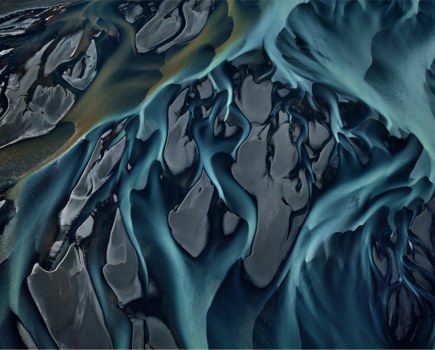 Edward Burtynsky Thjorsá River aerial photograph