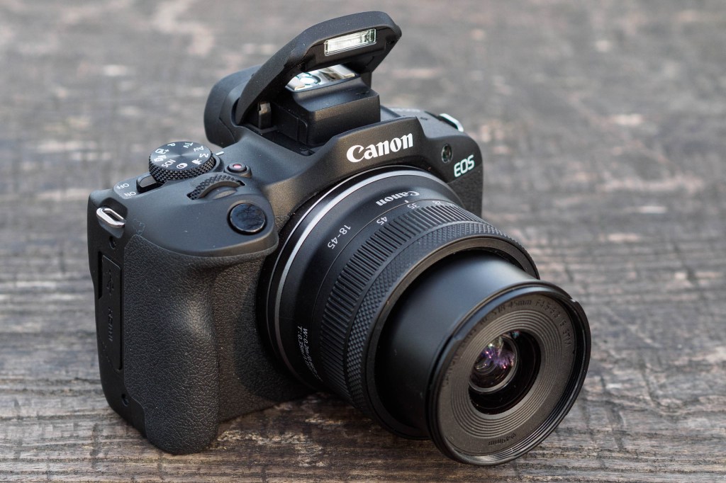 Canon EOS R100 built-in flash
