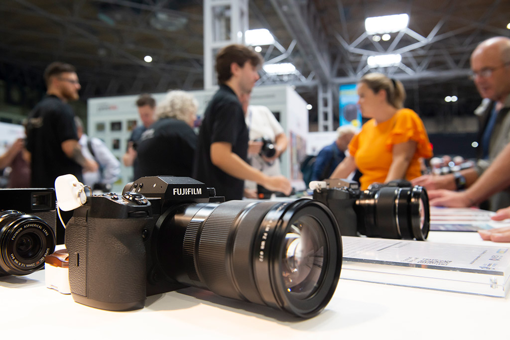 fujifilm camera at the photography show