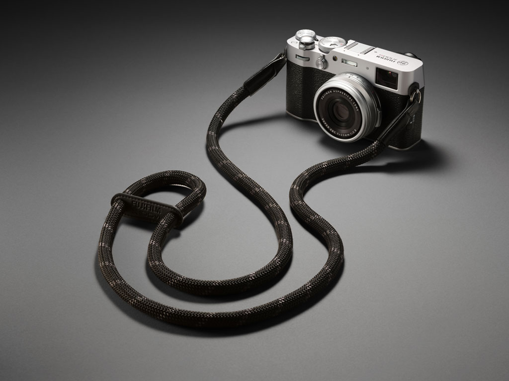 Fujifilm X100VI Limited Edition kit, camera with camera strap