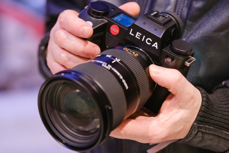 Leica SL3 in-hand with 24-70mm f/2.8 lens