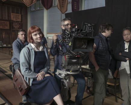 RED cameras on set The Queen's Gambit