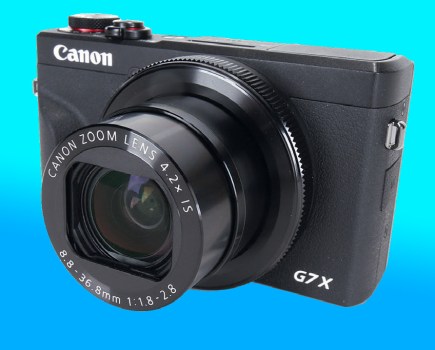 Canon Powershot G7X Mark III front view. Image: AP