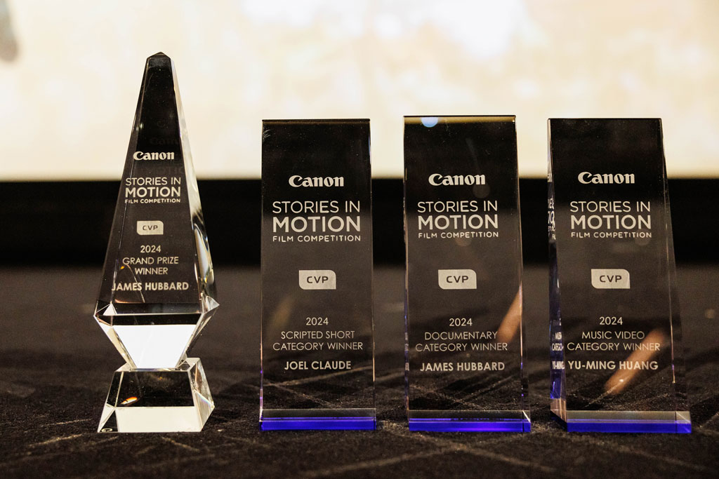 CVP and Canon announce winners Stories in Motion Young Filmmaker Awards 2024