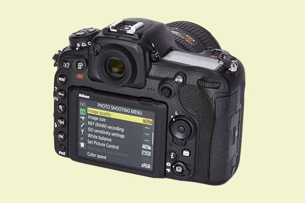 Nikon D500 photo shooting menu