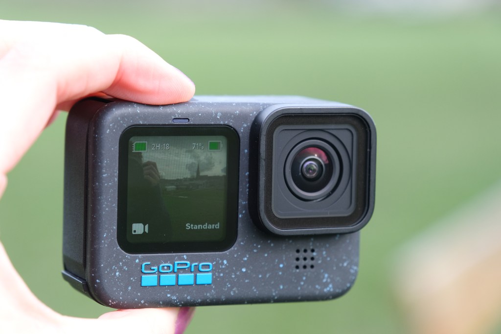 front screen in use on gopro hero 12 