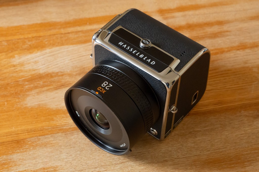 The CFV 100C with 28mm F4 lens. Photo Joshua Waller