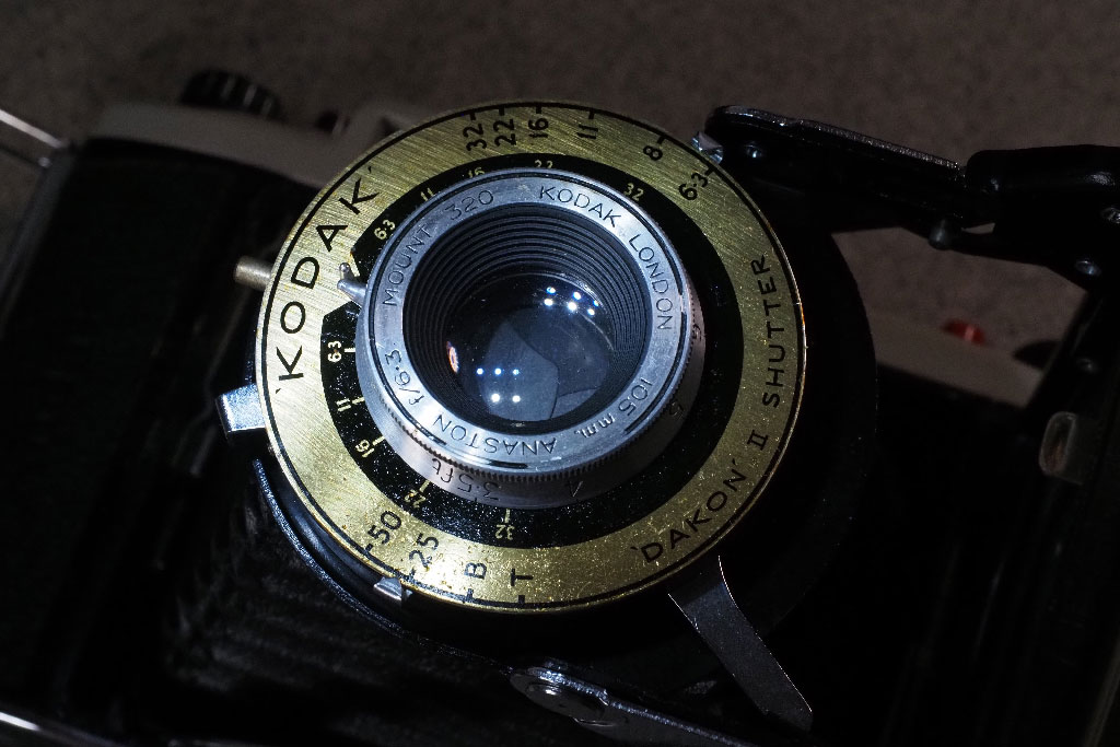 An old Kodak film camera