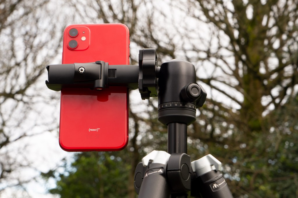 Joby RangePod Smart Tripod with phone holder. Photo JW