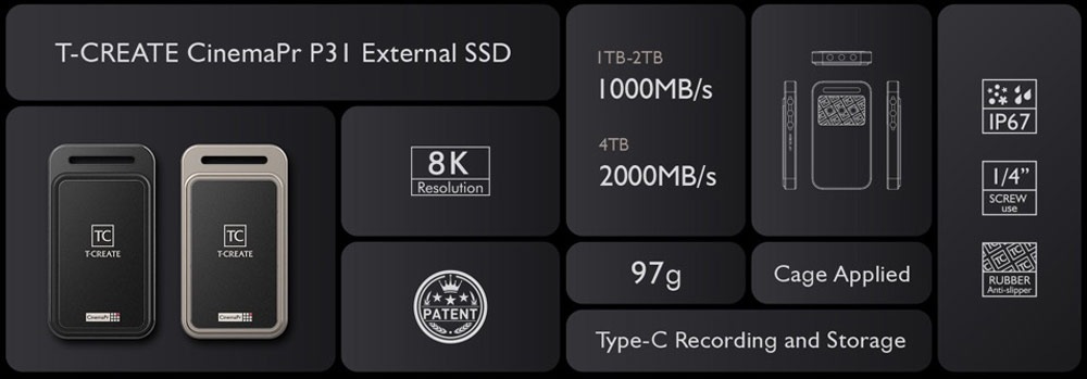 CinemaPr P31 SSD product highlights