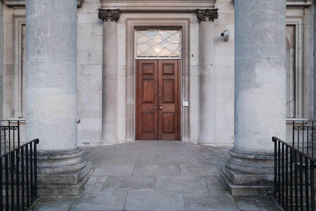 architecture door scene taken using classic chrome