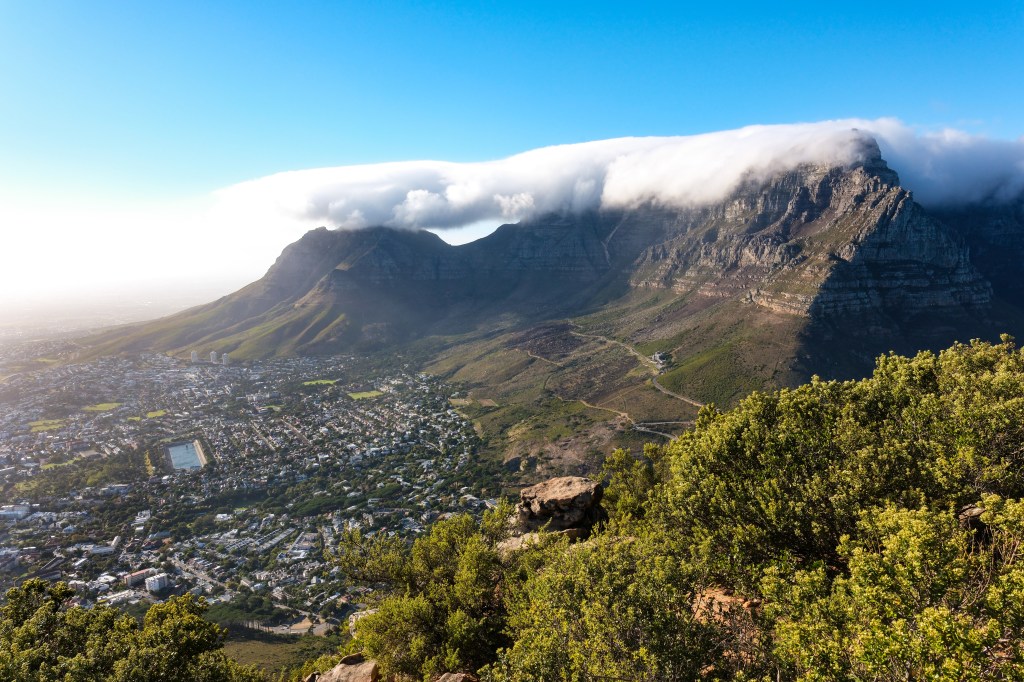 Table mountain, with the X-T50 and 16-50mm lens at 16mm. Photo Nigel Atherton