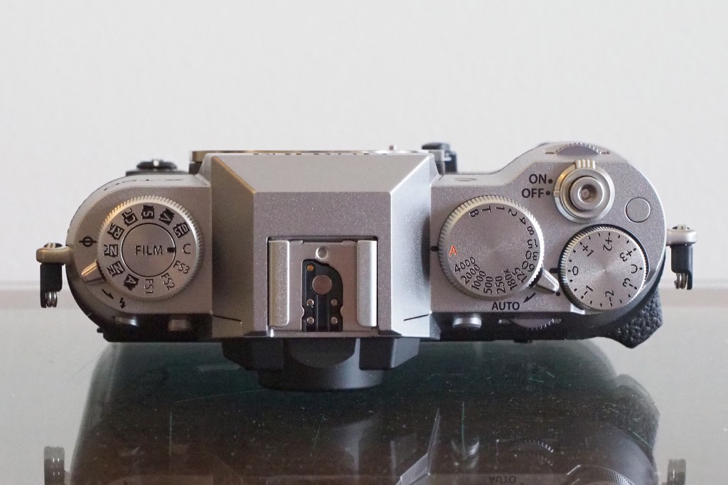 Fujifilm X-T50 top dials. Photo JW/AP