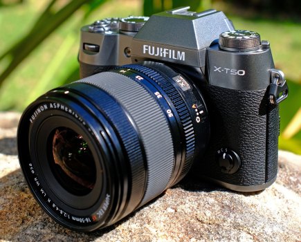 Fujifilm X-T50 with new 16-50mm lens. Photo Nigel Atherton