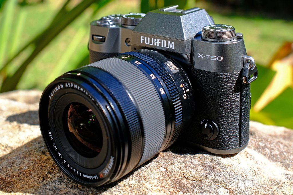 Fujifilm X-T50 with new 16-50mm lens. Photo Nigel Atherton, AP Awards best cameras