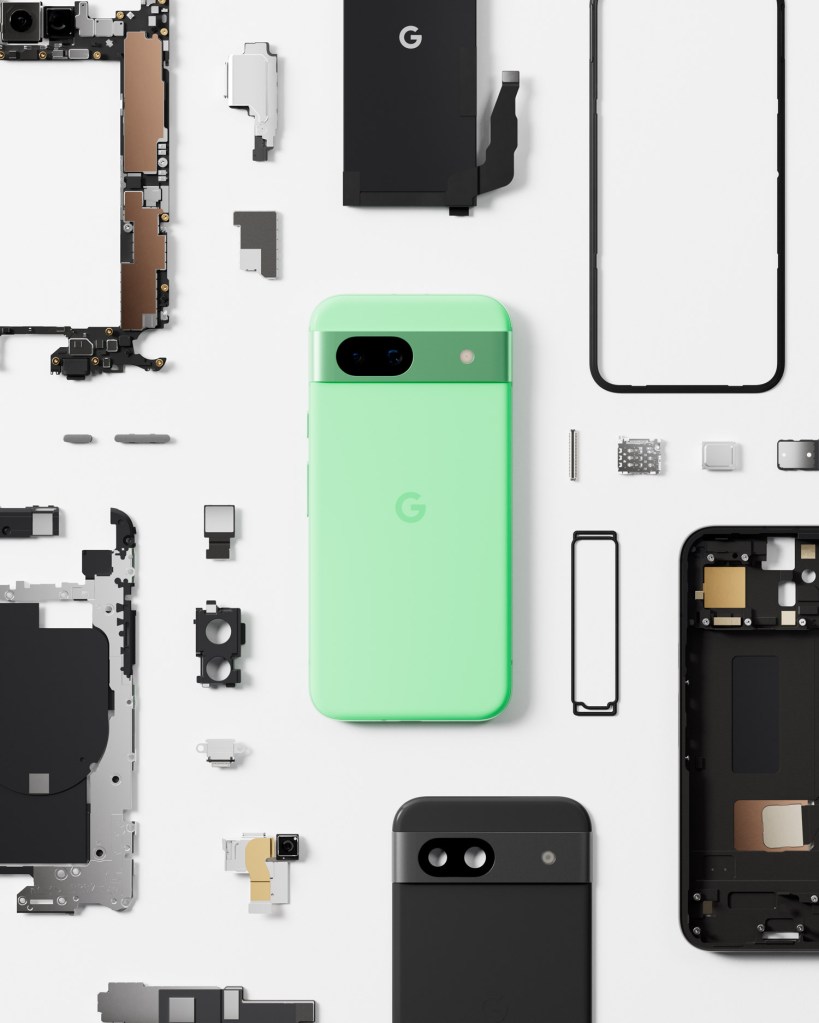 Google Pixel 8a teardown image. Image: Google