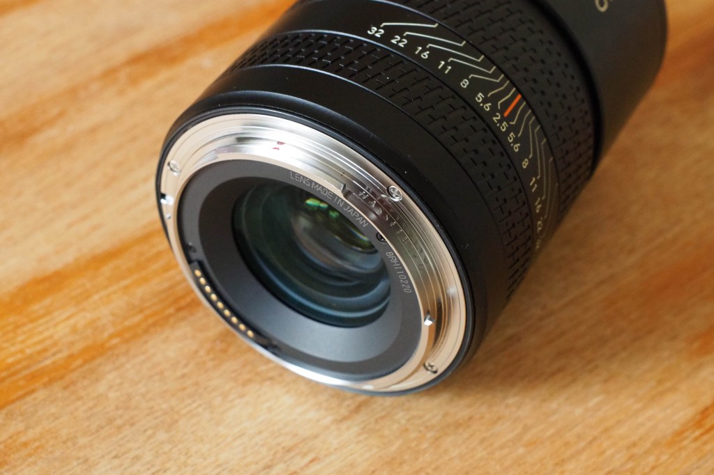 Hasselblad XCD 25mm F2.5 V rear of the lens with weather-sealing