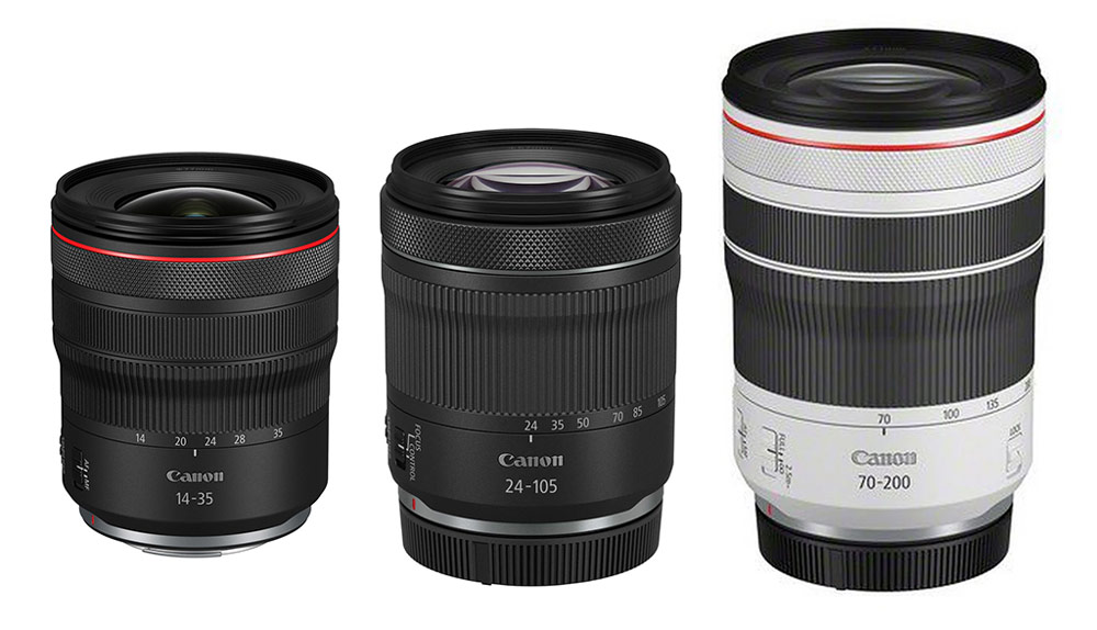 Canon RF travel advertorial, trinity lenses