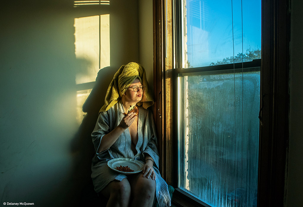 B.L.T. Contemplation by Delaney McQuown. Claire Aho Award for Women Photographers. © Delaney McQuown / Pink Lady® Food Photographer of the Year 2024